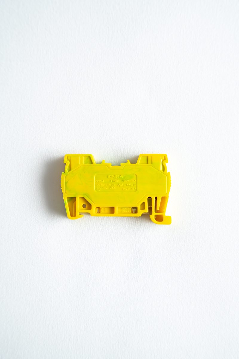 Schutzleiter-Klemme PE 4mm² grün-gelb (50er Pack)